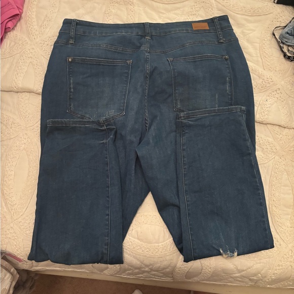 Judy Blue Relaxed Fit Distressed Denim Jeans - Picture 4 of 4